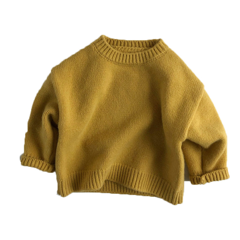Baby Kid Unisex Solid Color Crochet Sweaters Wholesale 220914129