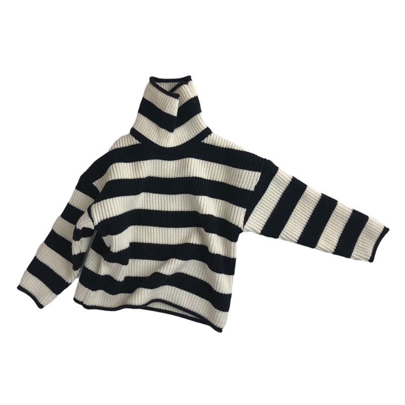 Baby Kid Unisex Striped Crochet Muslin&Ribbed Sweaters Wholesale 220914130
