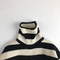Load image into Gallery viewer, Baby Kid Unisex Striped Crochet Muslin&amp;Ribbed Sweaters Wholesale 220914130
