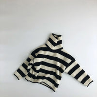 Load image into Gallery viewer, Baby Kid Unisex Striped Crochet Muslin&amp;Ribbed Sweaters Wholesale 220914130
