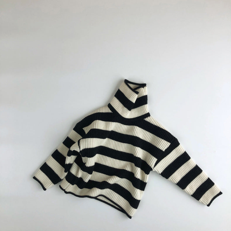 Baby Kid Unisex Striped Crochet Muslin&Ribbed Sweaters Wholesale 220914130