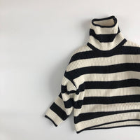 Load image into Gallery viewer, Baby Kid Unisex Striped Crochet Muslin&amp;Ribbed Sweaters Wholesale 220914130
