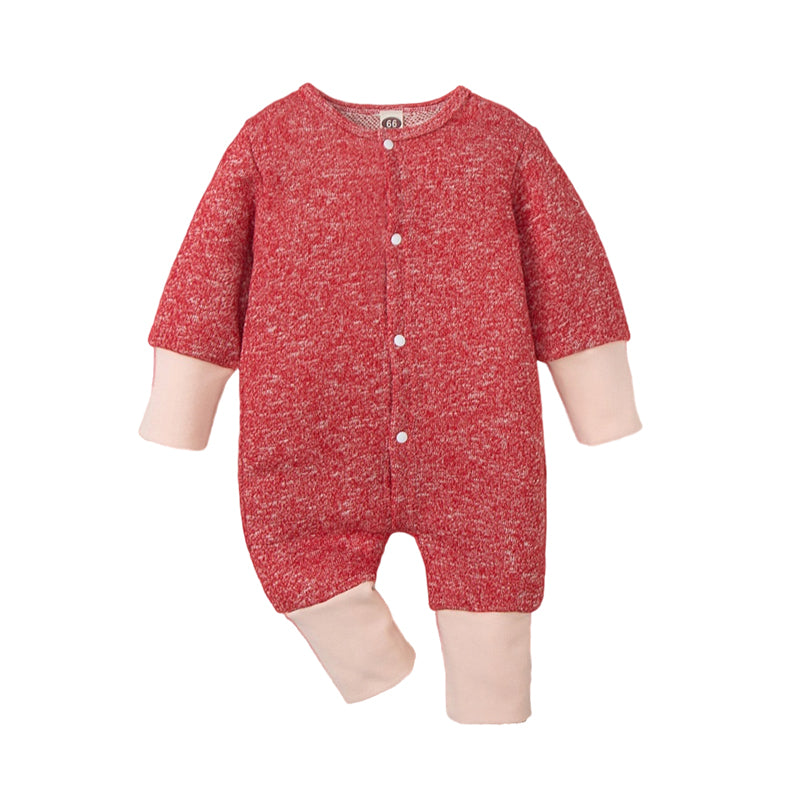 Baby Unisex Color-blocking Jumpsuits Wholesale 220914141