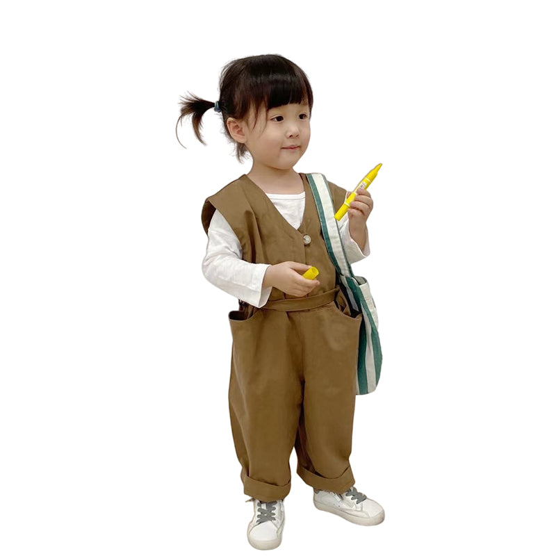 Baby Kid Unisex Solid Color Jumpsuits Wholesale 220914151