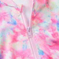 Load image into Gallery viewer, 2 Pieces Set Baby Kid Girls Color-blocking Tie Dye Jackets Outwears And Pants Wholesale 220914210
