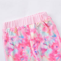 Load image into Gallery viewer, 2 Pieces Set Baby Kid Girls Color-blocking Tie Dye Jackets Outwears And Pants Wholesale 220914210
