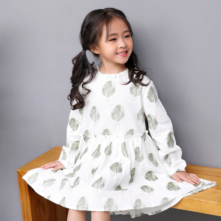 Baby Kid Girls Print Dresses Wholesale 22091428