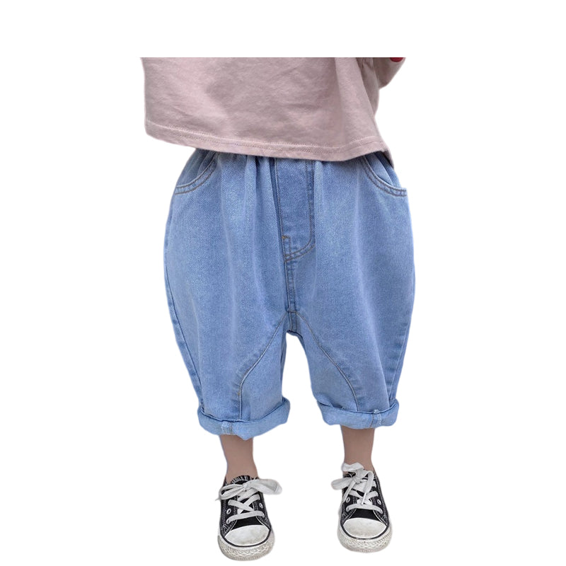 Baby Kid Unisex Solid Color Pants Jeans Wholesale 220914296