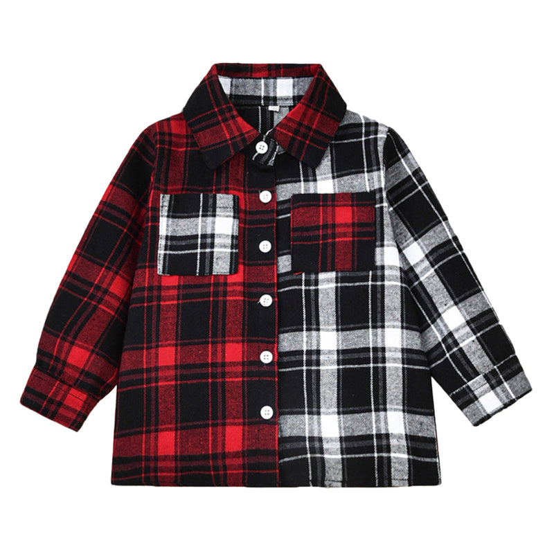 Baby Kid Boys Letters Checked Shirts Wholesale 220914313