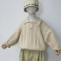 Load image into Gallery viewer, Baby Kid Unisex Solid Color Crochet Sweaters Wholesale 220914329
