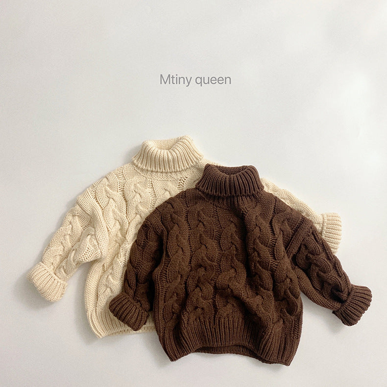 Baby Kid Unisex Solid Color Crochet Sweaters Wholesale 220914349