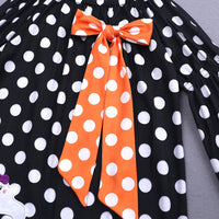 Load image into Gallery viewer, Baby Kid Girls Polka dots Cartoon Print Halloween Dresses Wholesale 22091437
