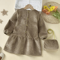 Load image into Gallery viewer, Baby Kid Girls Solid Color Dresses Wholesale 220914384
