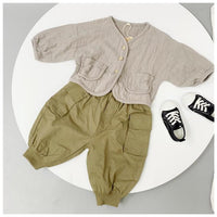 Load image into Gallery viewer, Baby Kid Unisex Solid Color Pants Wholesale 220914403
