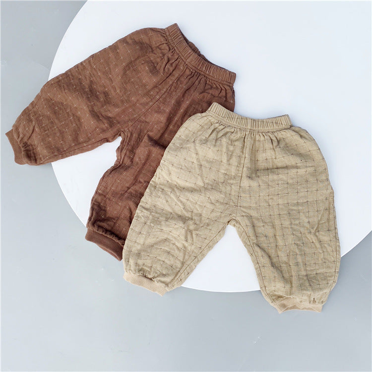 Baby Kid Unisex Solid Color Pants Wholesale 220914405