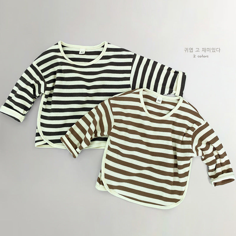 Baby Kid Unisex Striped Tops Wholesale 220914420