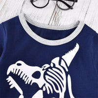 Load image into Gallery viewer, 2 Pieces Set Baby Kid Boys Color-blocking Cartoon Print Tops And Pants Wholesale 220914429
