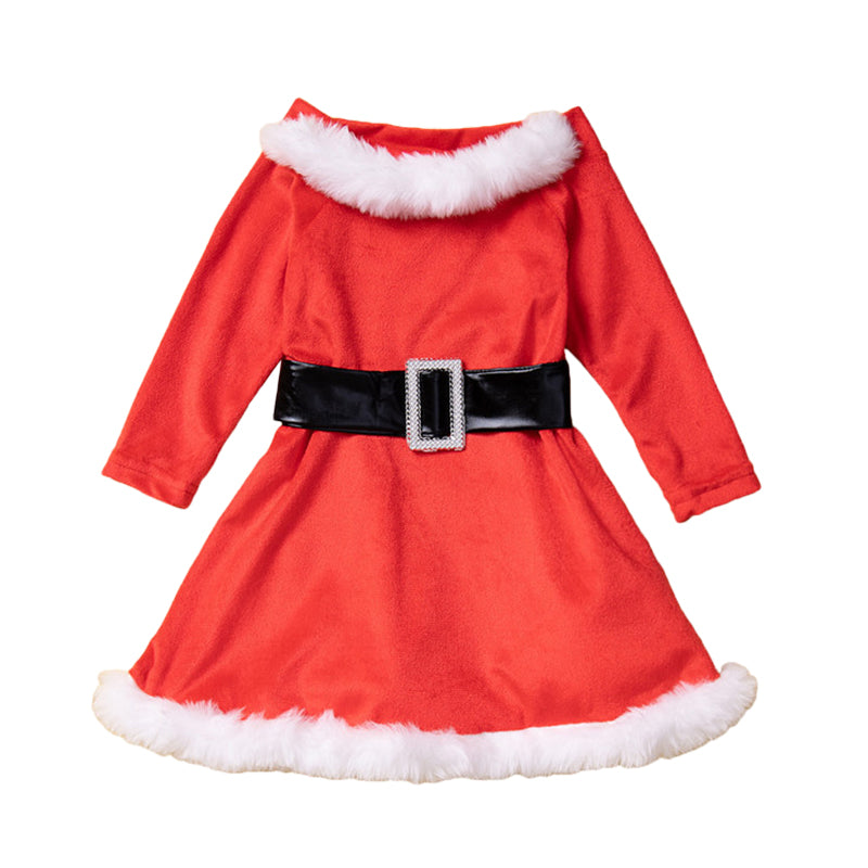 Baby Kid Girls Color-blocking Christmas Dresses Wholesale 220914462