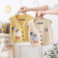 Load image into Gallery viewer, Baby Kid Unisex Animals Cartoon Print Vests Waistcoats Wholesale 220914467
