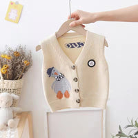 Load image into Gallery viewer, Baby Kid Unisex Animals Cartoon Print Vests Waistcoats Wholesale 220914467
