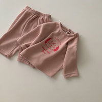 Load image into Gallery viewer, 2 Pieces Set Baby Unisex Cartoon Tops And Solid Color Pants Wholesale 220914481
