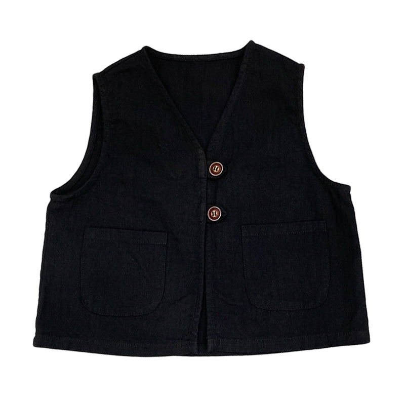 Baby Kid Unisex Solid Color Vests Waistcoats Wholesale 220914486