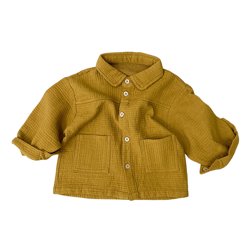 Baby Kid Unisex Solid Color Jackets Outwears Wholesale 220914500