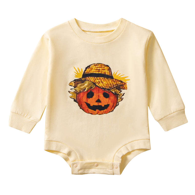 Baby Unisex Cartoon Print Halloween Rompers Wholesale 220914505