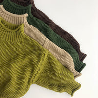 Load image into Gallery viewer, Baby Kid Unisex Solid Color Crochet Sweaters Knitwear Wholesale 220914523
