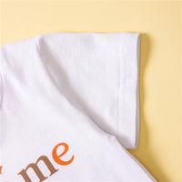 Load image into Gallery viewer, 3 Pieces Set Baby Girls Letters T-Shirts Solid Color Shorts And Bow Headwear Wholesale 220914525
