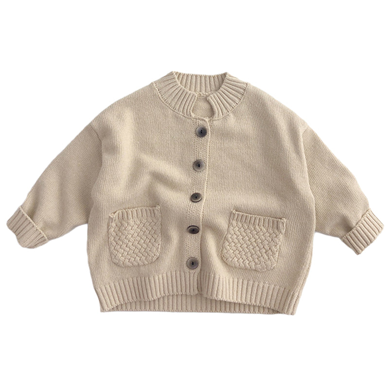 Baby Kid Unisex Solid Color Cardigan Wholesale 220914558