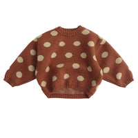 Load image into Gallery viewer, Baby Kid Unisex Polka dots Crochet Sweaters Wholesale 220914559
