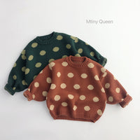 Load image into Gallery viewer, Baby Kid Unisex Polka dots Crochet Sweaters Wholesale 220914559
