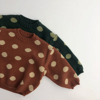 Load image into Gallery viewer, Baby Kid Unisex Polka dots Crochet Sweaters Wholesale 220914559
