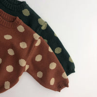 Load image into Gallery viewer, Baby Kid Unisex Polka dots Crochet Sweaters Wholesale 220914559
