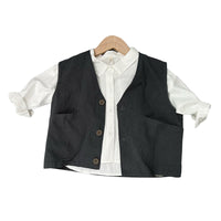 Load image into Gallery viewer, Baby Kid Boys Solid Color Vests Waistcoats Wholesale 220914569
