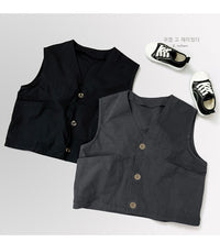 Load image into Gallery viewer, Baby Kid Boys Solid Color Vests Waistcoats Wholesale 220914569

