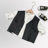 Load image into Gallery viewer, Baby Kid Boys Solid Color Vests Waistcoats Wholesale 220914569
