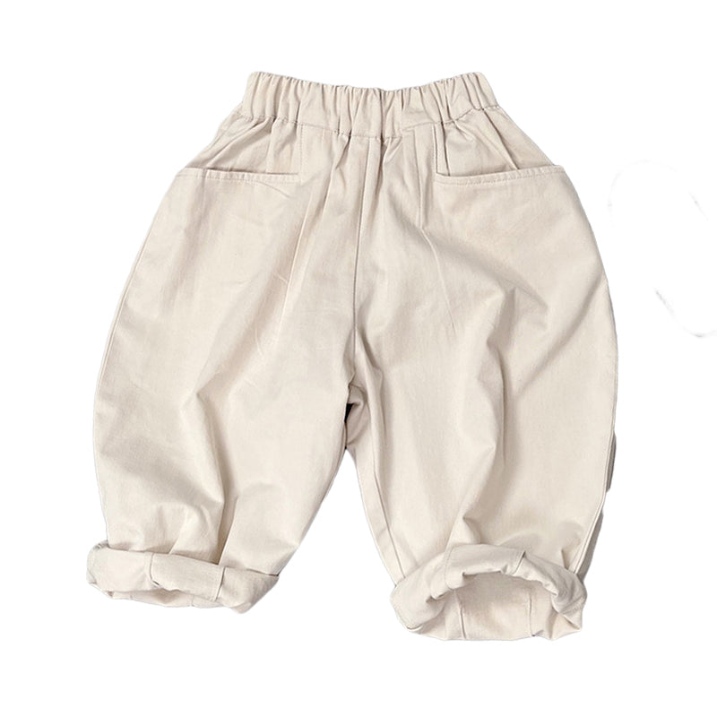 Baby Kid Unisex Solid Color Pants Wholesale 220914578