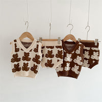 Load image into Gallery viewer, 2 Pieces Set Baby Unisex Cartoon Print Vests Waistcoats And Shorts Wholesale 220914595
