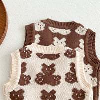 Load image into Gallery viewer, 2 Pieces Set Baby Unisex Cartoon Print Vests Waistcoats And Shorts Wholesale 220914595
