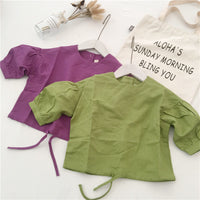 Load image into Gallery viewer, Baby Kid Girls Solid Color Shirts Wholesale 22091482
