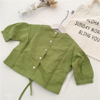 Load image into Gallery viewer, Baby Kid Girls Solid Color Shirts Wholesale 22091482
