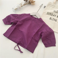 Load image into Gallery viewer, Baby Kid Girls Solid Color Shirts Wholesale 22091482
