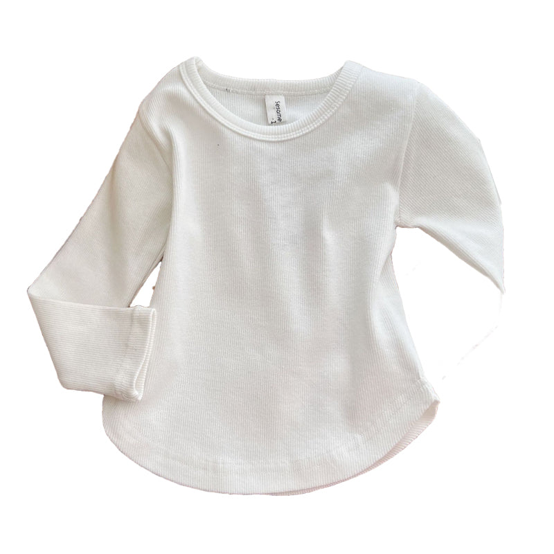 Baby Kid Unisex Solid Color Tops Wholesale 220916171
