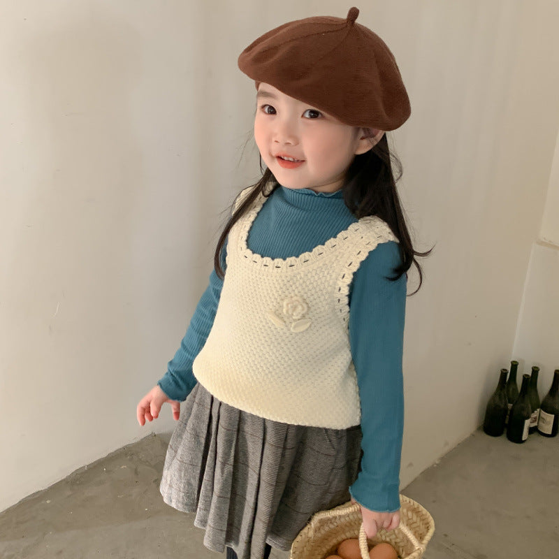 Baby Kid Girls Solid Color Tops Wholesale 220916188