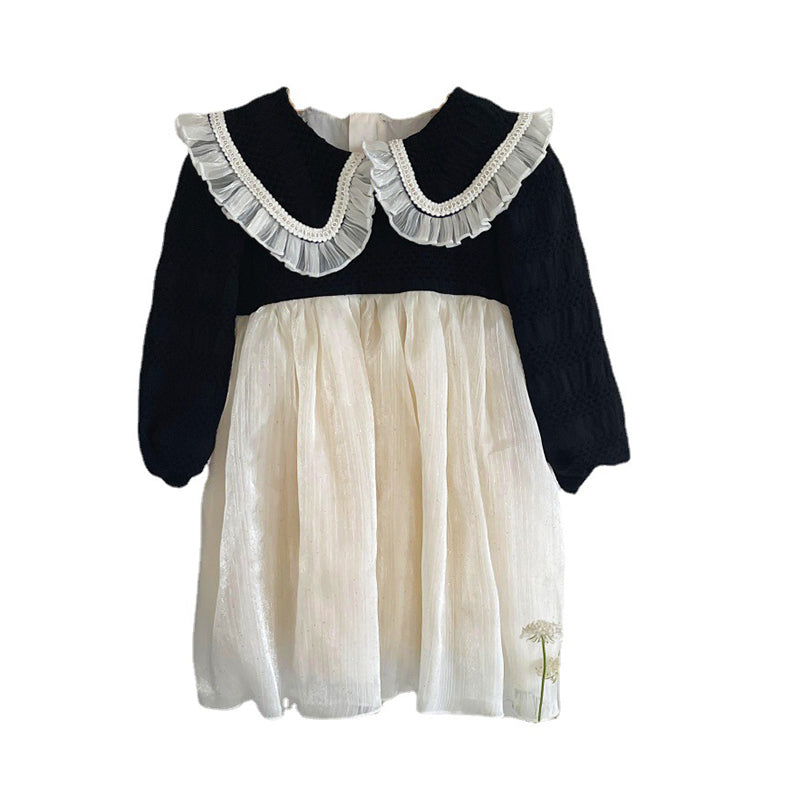 Baby Kid Girls Color-blocking Dresses Wholesale 220916287