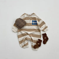 Load image into Gallery viewer, Baby Boys Striped Letters Jumpsuits Wholesale 220916300
