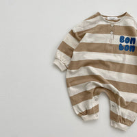 Load image into Gallery viewer, Baby Boys Striped Letters Jumpsuits Wholesale 220916300
