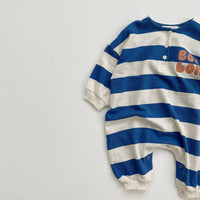 Load image into Gallery viewer, Baby Boys Striped Letters Jumpsuits Wholesale 220916300
